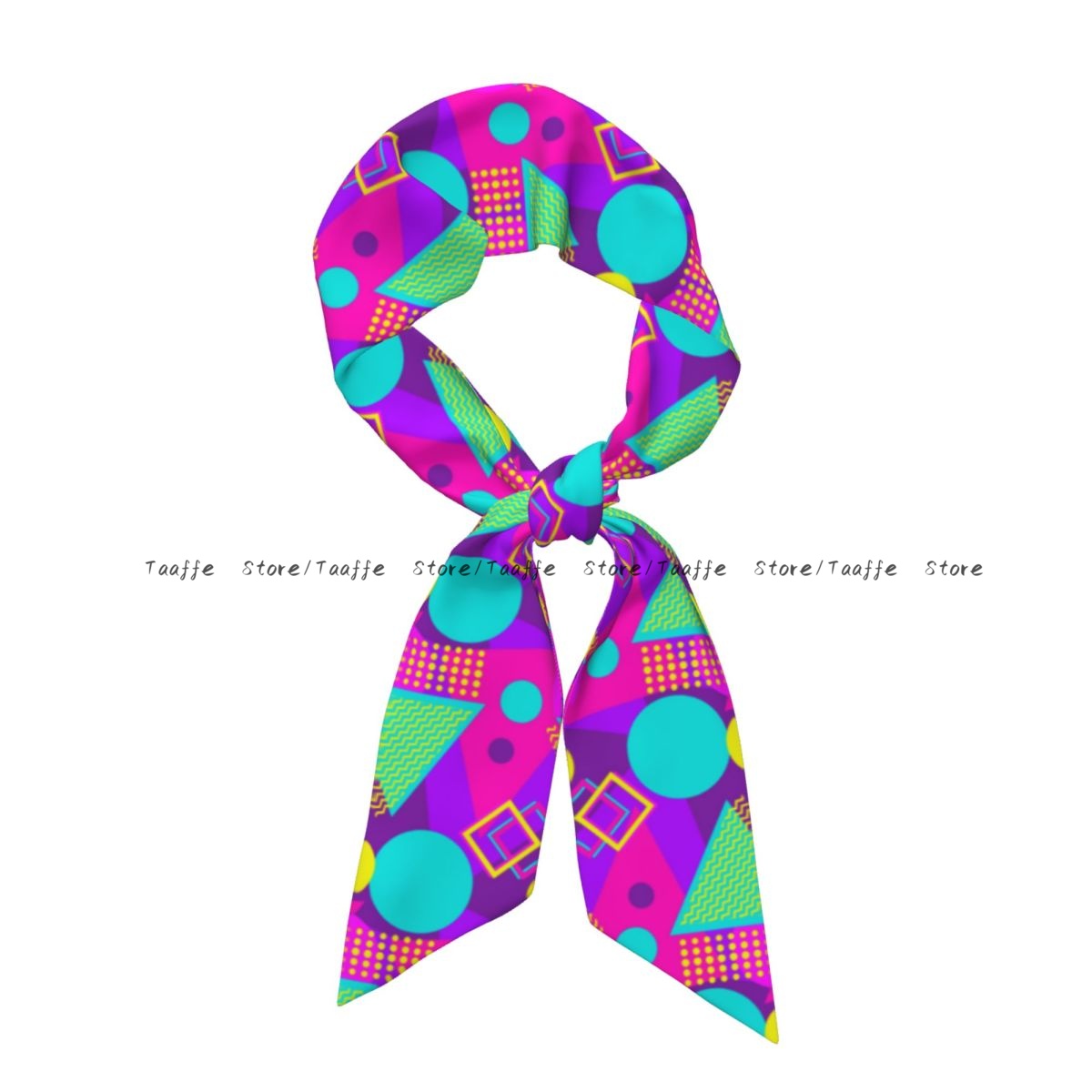 Women'S Fashion In The 80S - Satin Long Scarf Women Neckerchief Fake