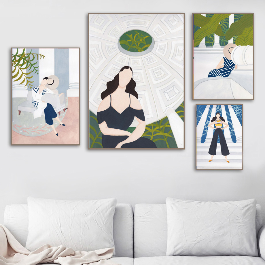Women'S Fashion York - Nordic Minimalist Fashion Woman Building Leaves